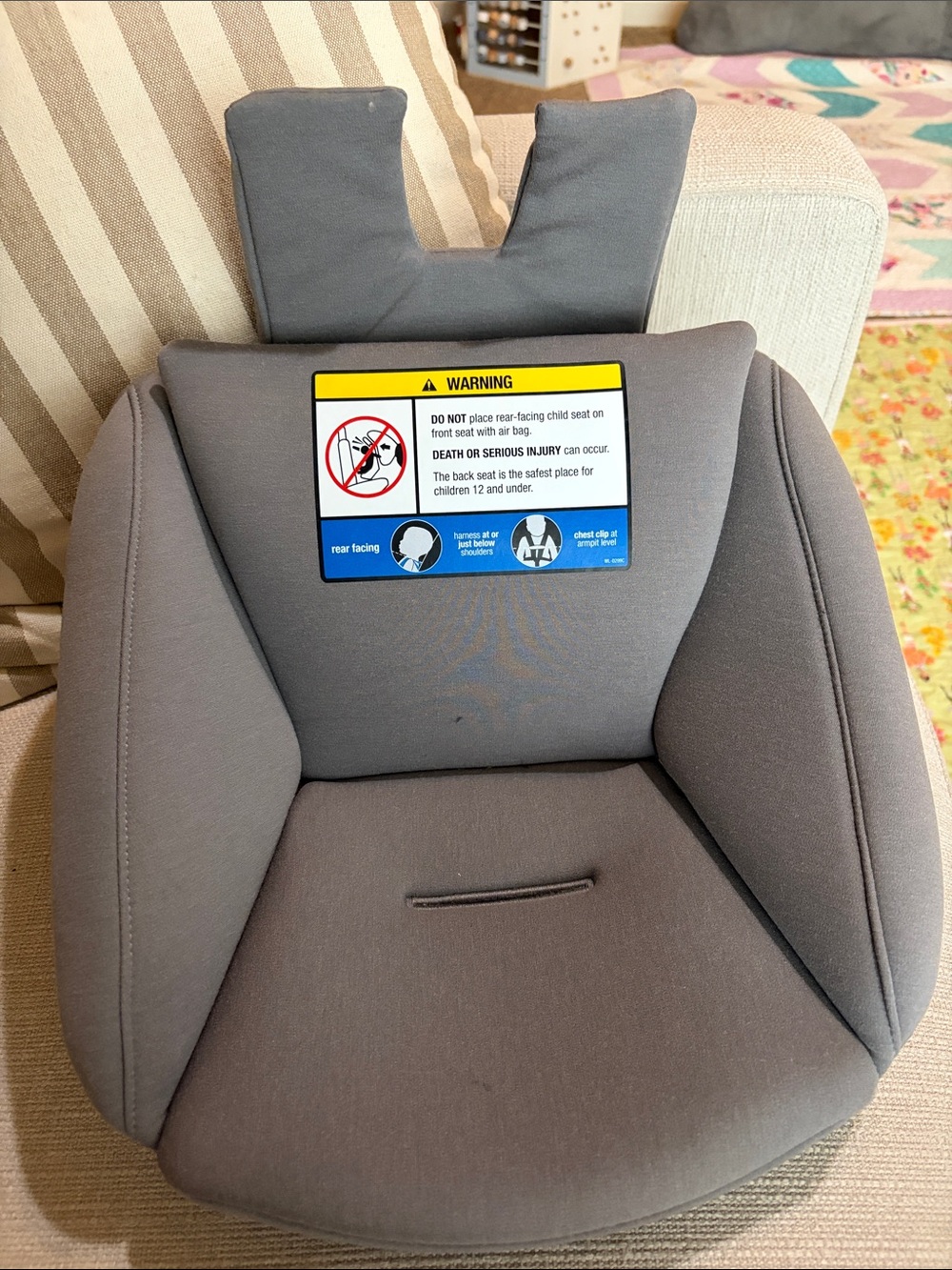 Nuna exec Gray Child Car Seat Cushion - Infant insert Pad